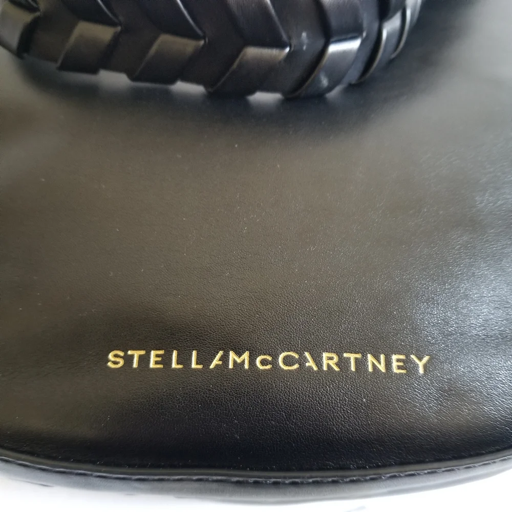 Stella McCartney Braided Hobo Shoulder Bag Black - Picture 11 of 12